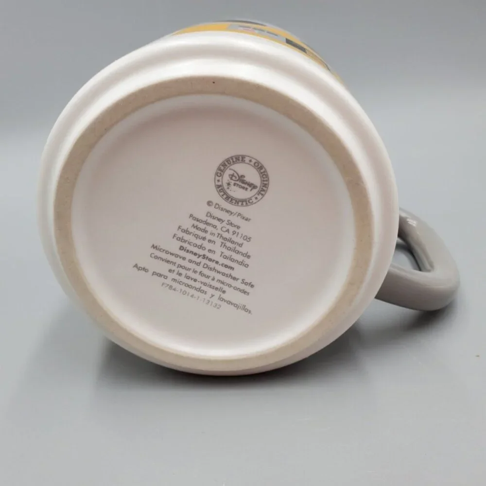 Disney Pixar Robot Wall-E Mug Cup Yellow Gray White New Unused - Picture 4 of 4